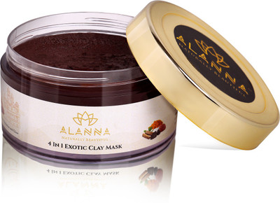 

Alanna Naturally Beautiful 4 in 1 Exotic Clay Mask/Organic Face Mask/Natural Face Pack(50 g)