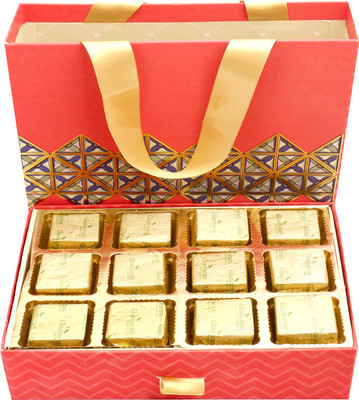 

Ghasitaram Gifts Chocolates-2 Part 12 Pcs Chocolate Bag Box Combo(2)