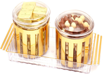 

Ghasitaram Gifts Chocolates-Revlone Set of 2 Chocolates and Nutties Air Tight Containers Combo(4)