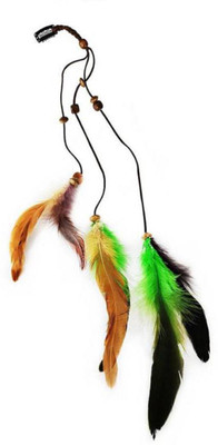 

Bueno Colored Hair Extension |Feather Accessories For Hair |Hair Extensions For Girls | Feather Hair Accessories For Girls -2 Pcs Hair Pin(Multicolor)