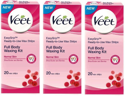 

Veet For Normal Skin Strips(60 g, Set of 3)