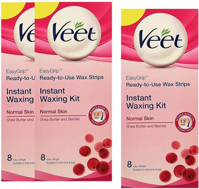

Veet Normal Skin Strips(24 g, Set of 3)