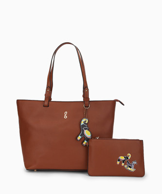 

Global Desi Tote(Brown)