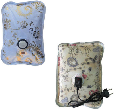 

CRETO T -08 Super Comfort 2 Pack Combo of Electric Hot Gel Bag for Joint and Muscle Pain Electric 1 L Hot Water Bag(Multicolor)