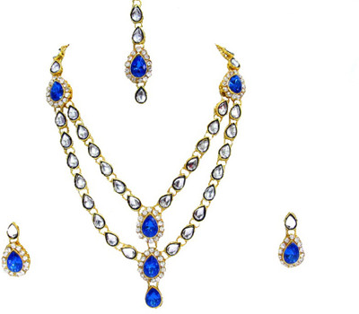 SHREE MAULI CREATION Alloy Blue Jewellery Set(Pack of 1)