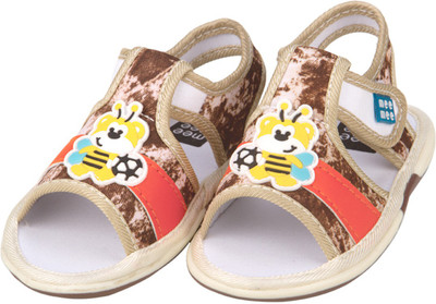 

MeeMee Boys Velcro Flats(Brown