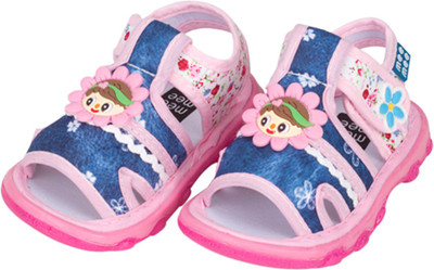 

MeeMee Girls Velcro Flats(Pink