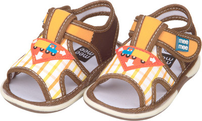 

MeeMee Boys Velcro Flats(Brown