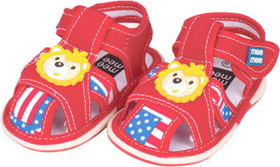 

MeeMee Girls Velcro Flats(Red