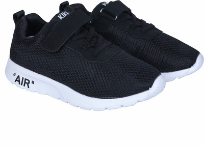 

FEETWELL Boys Velcro Sneakers(Black