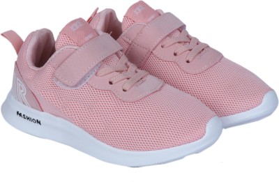 

FEETWELL Girls Velcro Sneakers(Pink