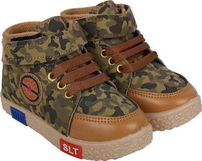 

LNG Lifestyle Boys Velcro Casual Boots(Brown