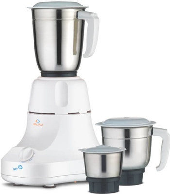 Bajaj GX-07 Mixer Grinder 500 Juicer Mixer Grinder(White, 3 Jars)