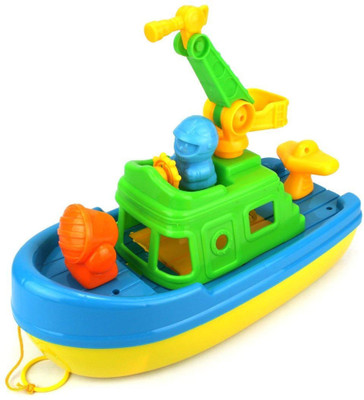 

Tickles Tug Boat Children's Kid's Toy Beach Sandbox Boat Playset w/ Toy Boat 3 years plus(Multicolor)