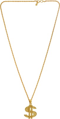 memoir Memoir 24KT Yellow Gold Plated US $ Dollar Design Locket Chain Pendant Necklace Jewellery for Men, Women, Boys, Girlsâ¦ Gold-plated Brass Locket