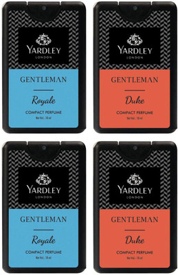 

Yardley London Gentleman Duke & Royale Compact Perfume -18ml (Pack of 4) Perfume - 18 ml(For Men)