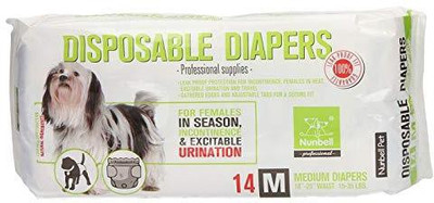 

Foodie Puppies Disposable Diapers for Dogs (Medium, Pack of 14) Disposable Dog & Cat Diapers(Pack of 14 M)