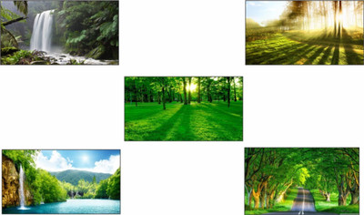 

Set of Posters ,Original Decorative Beautiful Nature Poster (Pack of 5) Paper Print(18 inch X 12 inch, Rolled)