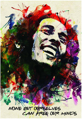 Bob Marley Free Our Mind Motivational Inspiration Poster A3+ 13 x 19 inches Paper Print(19 inch X 13 inch, Rolled)