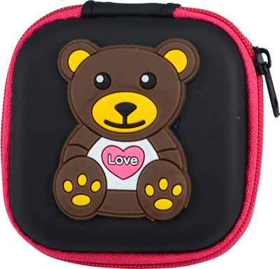

Saamarth Impex Small Coin Pouch Zip Closure Mini Bag Kids Saving Case Cartoon Bear Printed Coin Purse(Multicolor)