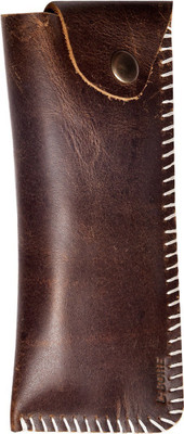 

LBohe Eye Wear Spectacles Real Leather Designer/ Hand-made Sleek Cover/ pouch (Dark-tobacco brown) Pouch(Brown)