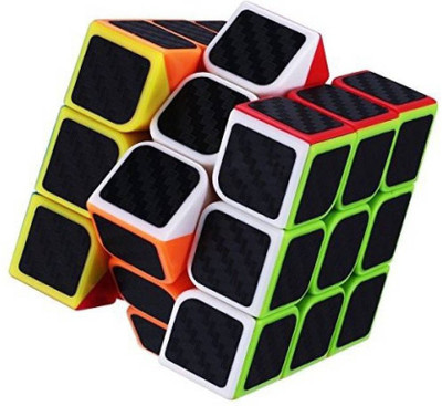 

Miss & Chief Carbon Fiber Stickers 3x3 Neon Colors High Speed Magic Rubik Cube Puzzle Toy (5.5cm)(1 Pieces)