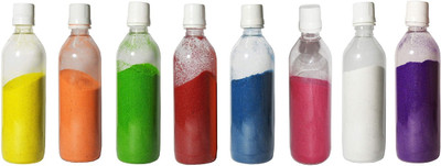 COLORFULL Pack of 8 Rangoli Powder(Multicolor)