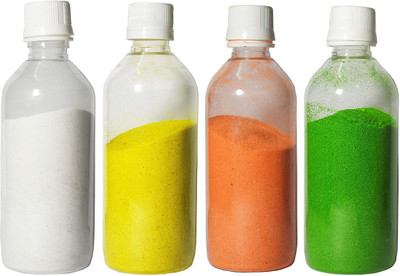 COLORFULL Pack of 4 Rangoli Powder(Multicolor)