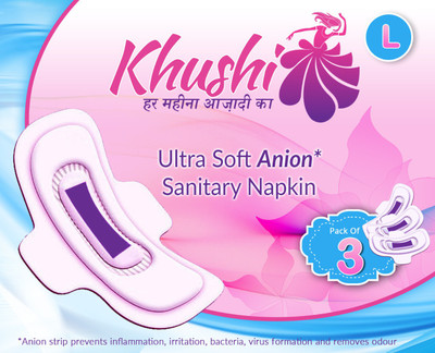 

Khushi Ultra Soft Anion Sanitary Napkin Sanitary Pad(Pack of 6)