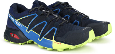 Salomon Speedcross Vario Running Shoes For Men(Blue, Black) at flipkart