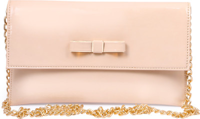 

Women Marks Women Evening/Party Beige PU Sling Bag