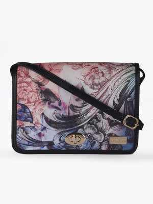 

Satya Paul Women Casual Black PU Sling Bag