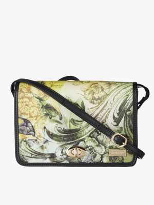 

Satya Paul Women Casual Black PU Sling Bag