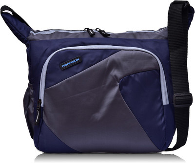 Adamson Men Casual Blue Polyester Sling Bag