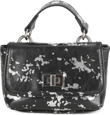 

Steve Madden Women Casual Black, Silver PU Satchel