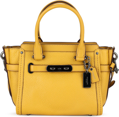 

Coach Women Casual Yellow Genuine Leather Sling Bag