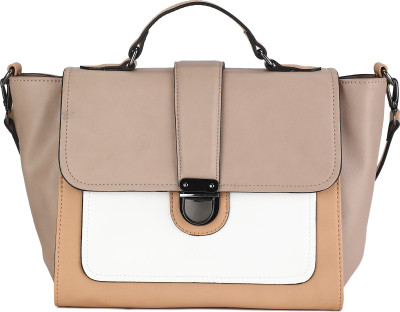 

United Colors of Benetton Women Casual Beige PU Hand-held Bag