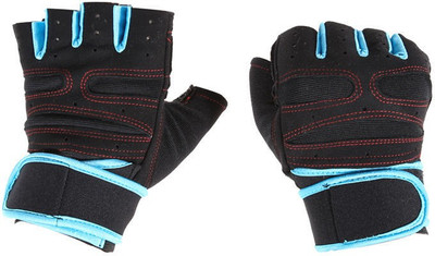 

Leosportz Weight lifting wrist support For Men & Women Gym & Fitness Gloves (, Red, Black, Blue