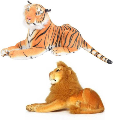 

Speoma TIGER AND LION ANIMAL SOFT TOY COMBO - 50 cm(Multicolor)