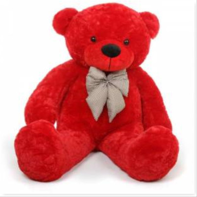 

KGNTOYS 5 Feet Stuffed Spongy Huggable Smartoys Cute & Soft Red Teddy Bear - 122 cm (Red) good - 5 mm (Red) - 152 cm(Red)