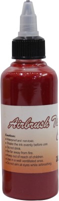 Mumbai Tattoo Airbrush Tattoo Temporary Ink (Red) - 100 ml (TMI-100R) Tattoo Ink(Red 1 ml)