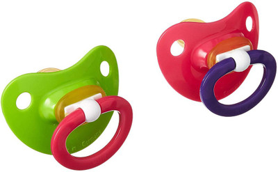 

Nuk Natural Shape Orthodontic Pacifiers, Latex, 0-6 Months (Assorted Colors) 2 each Natural rubber(Multicolor)