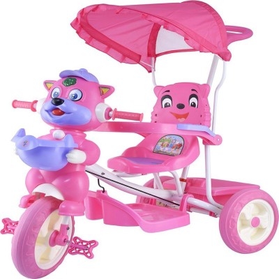 

STEPUPP BABY TRICYCLE FOR KIDS WITH FRONT OR BACK BASKET AND CANOPY AND PARENT HANDLE OR MUSICAL TRICYCLE PINK COLOUR KIDS TRICYCLE RECOMMENDED TRICYCLE FOR BABY GIRL OR TRICYCLE FOR BABY BOY OR TRICYCLE FOR TODDLER GIRL OR TRICYCLE FOR TODDLER BOY RECOMM