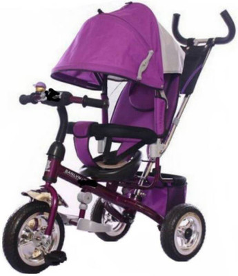 

STEPUPP BABY TRICYCLE FOR KIDS WITH FRONT OR BACK BASKET AND CANOPY AND PARENT HANDLE PURPLE BLACK COLOUR KIDS TRICYCLE RECOMMENDED TRICYCLE FOR BABY GIRL OR TRICYCLE FOR BABY BOY OR TRICYCLE FOR TODDLER GIRL OR TRICYCLE FOR TODDLER BOY RECOMMENDED FOR TO
