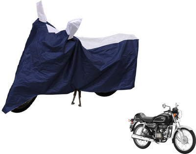 Auto Hub Two Wheeler Cover for Hero(Splendor Pro Classic, Blue, Silver)