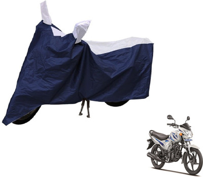 Auto Hub Two Wheeler Cover for Suzuki(Hayate, Blue, Silver)