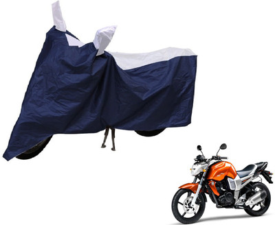 Auto Hub Two Wheeler Cover for Yamaha(FZ16, Blue, Silver)