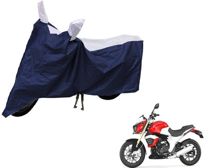 Auto Hub Two Wheeler Cover for Mahindra(Mojo, Blue, Silver)
