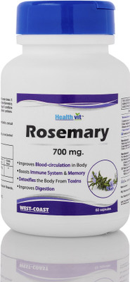 

HealthVit Rosemary 700 mg, 60 Capsules(700 mg)