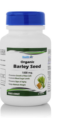 

HealthVit Organic Barley Seed 1500 mg, 60 Capsules(1500 mg)